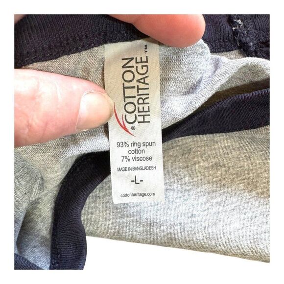 Whiskey Lovin Women Baseball Tee Raglan Gray Black Tshirt Tee Large 3/4 sleeve - Picture 4 of 5